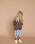 Grown Wild Flower Knit Skirt - Sky