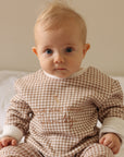 Fledge & Thread Jumper - Brown Gingham