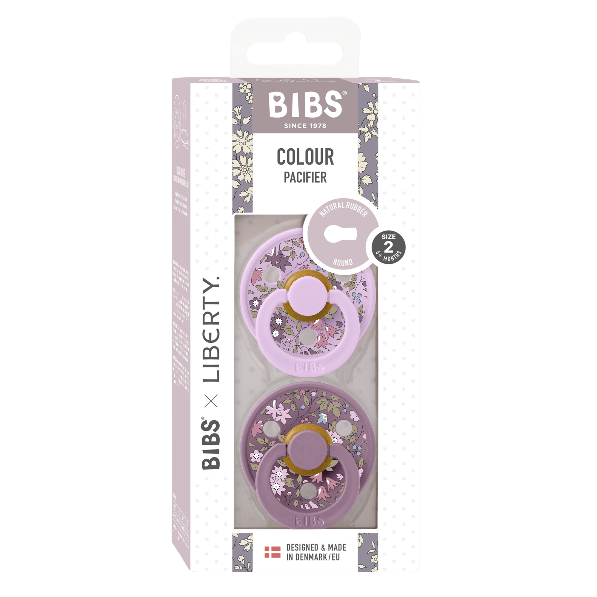 BIBS x LIBERTY Chamomile Lawn/Violet Sky 2 Pack Pacifier