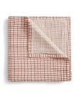 Garbo&Friends Checks Rust Muslin Swaddle Blanket