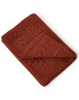 Garbo&Friends Rust Knitted Blanket