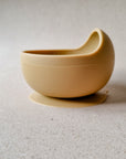 Ochre Silicone Suction Bowl