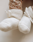 Classical Child Cashmere Booties Milk
