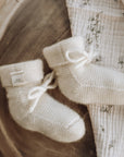 Classical Child Cashmere Booties Milk