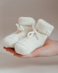 Classical Child Cashmere Booties Milk