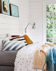 Castle Random Blue Spot Pillowcase