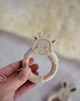 Linen Giraffe Teether