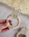 Linen Rabbit Teether