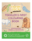 Honeysticks Toddlers First Colouring Book - An Endangered Animals Adventure