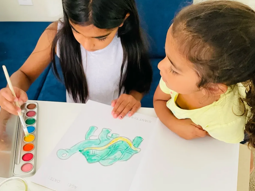 Honeysticks Toddlers First Colouring Book - An Endangered Animals Adventure
