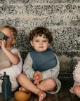 Denim Silicone Bib