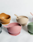 Ochre Silicone Suction Bowl