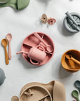 Blush Silicone Suction Bowl