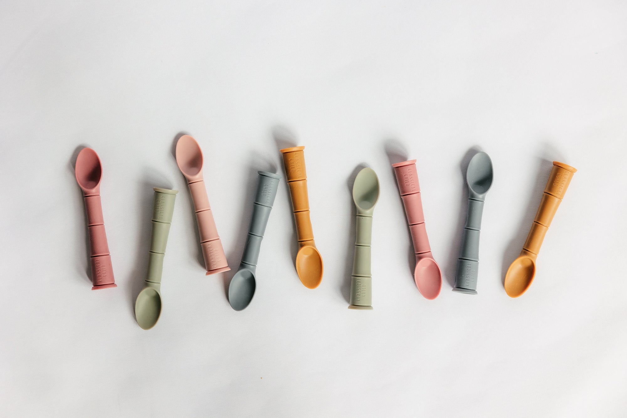 Desert Rose Silicone Beginner Baby Spoon 2 Pack