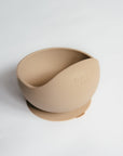 Linen Silicone Suction Bowl