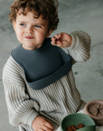 Denim Silicone Bib