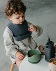 Denim Silicone Bib