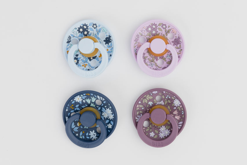 BIBS x LIBERTY Chamomile Lawn/Violet Sky 2 Pack Pacifier