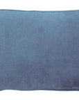 Castle Dusty Blue Velvet Cushion