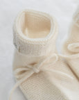 Classical Child Cashmere Booties Milk