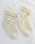 Classical Child Cashmere Booties Milk