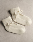 Classical Child Cashmere Booties Milk