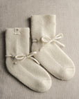 Classical Child Cashmere Booties Milk