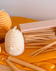 Dipam Beeswax Birthday Cake Candle Slim