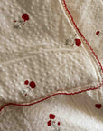 Garbo&Friends Seersucker Filled Blanket Poppy