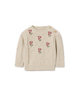 Garbo&Friends Embroidery Knit Sweater Oat