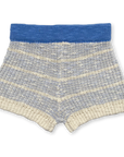Grown Textured Rib Shorts - Aqua/Milk