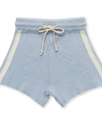 Grown Ribbed Hemp Shorts - Aqua