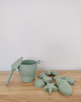 Bucket & Toys Set - Sage Green