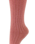 Teracota Ribbed Socks *LAST ONE LEFT* Size 2 Years
