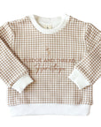 Fledge & Thread Jumper - Brown Gingham
