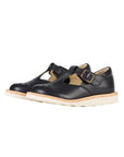 Young Soles Rosie T-Bar Leather Shoe Black