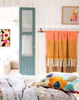 Castle Rainbow Linen Pillowcase