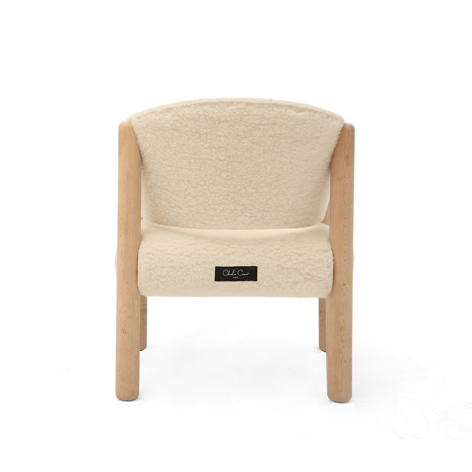 Charlie Crane Saba Children&#39;s Chair in White Fur