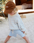 Grown Ribbed Hemp Shorts - Aqua