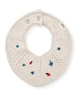 Saga | Flora Teething Bib - Ladybug Garden