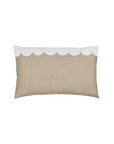 Castle Natural Linen Scallop Pillowcase