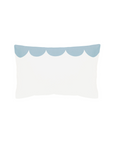 Castle Blue Linen Scallop Pillowcase