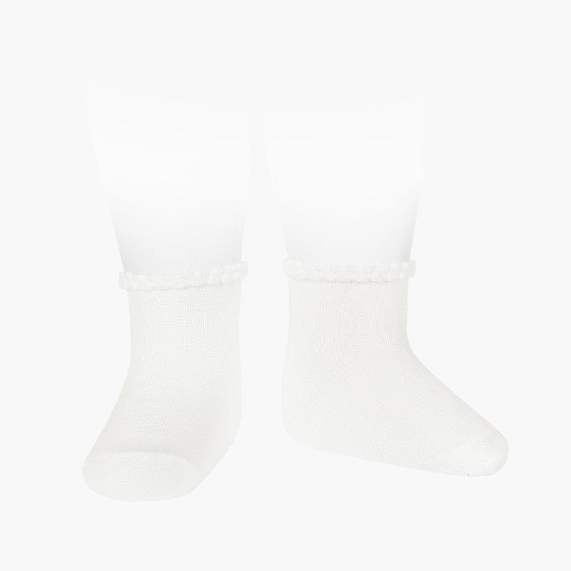 Plain Sock with Detail Cuff | Condor