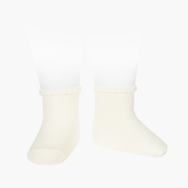 Plain Sock with Detail Cuff | Condor