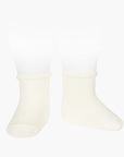 Plain Sock with Detail Cuff | Condor