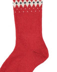 Knee Border Fair Isle Socks
