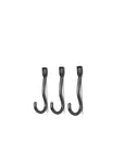 FERM LIVING Curvature Hooks, Black Brass (Set of 3)