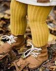 Mimosa Yellow Ribbed Tights *Last One Left* Size 8