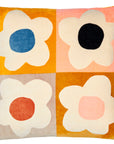 Castle Floral Block Velvet Cushion