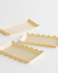 Scallop Edge Wooden Party Plates 10 Pack